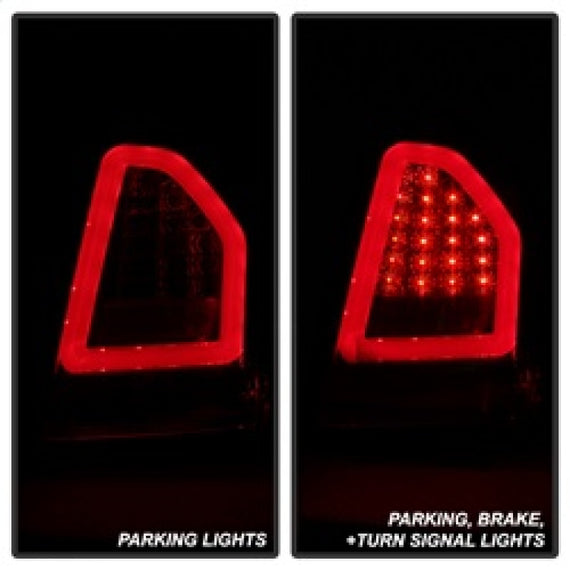 Spyder Chrysler 300 05-07 V2 Light Bar LED Tail Lights - Red Clear ALT-YD-CHR305V2-LED-RC 5083333