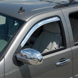 Putco 14-14 Chevrolet Silverado HD - Crew Cab (Front Only) Element Chrome Window Visors 480055