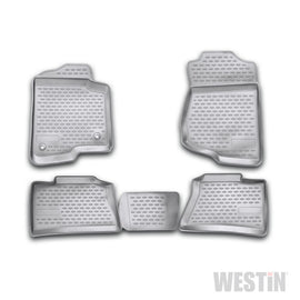Westin 2007-2013 Chevrolet Silverado 1500/2500HD/3500HD Crew Cab Profile Floor Liners 4pc - Black 74-06-41005