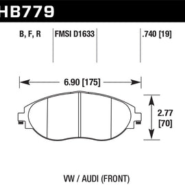 Hawk Performance HB779B.740 HPS 5.0 Disc Brake Pad HB779B.740