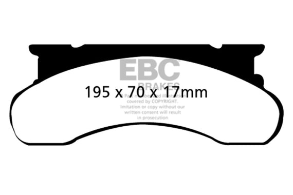EBC 77-91 Ford Econoline E250 4.6 Greenstuff Front Brake Pads DP61258