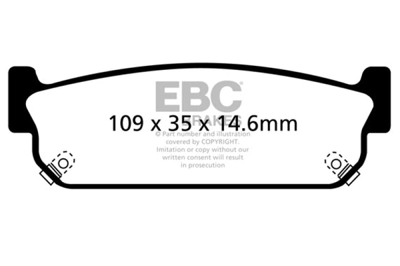 EBC 93-97 Infiniti J30 3.0 Redstuff Rear Brake Pads DP31784C