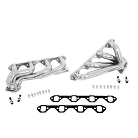 BBK 87-95 Ford F150 Truck 5.8 351 Shorty Unequal Length Exhaust Headers - 1-5/8 Silver Ceramic 35110