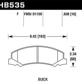Hawk HPS Street Brake Pads HB535F.638