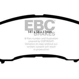 EBC Greenstuff Front Brake Pads for 14+ Nissan Juke 1.6 Turbo Nismo RS DP21954