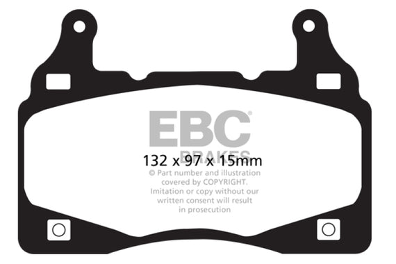 EBC Red Stuff Front Brake Pads for 11-15 Chevy Camaro 6.2L - DP31895C DP31895C