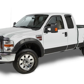 Stampede 2008-2010 Ford F-250 Super Duty 81.8/98.0in Bed Ruff Riderz Fender Flares 4pc Smooth 8414-2