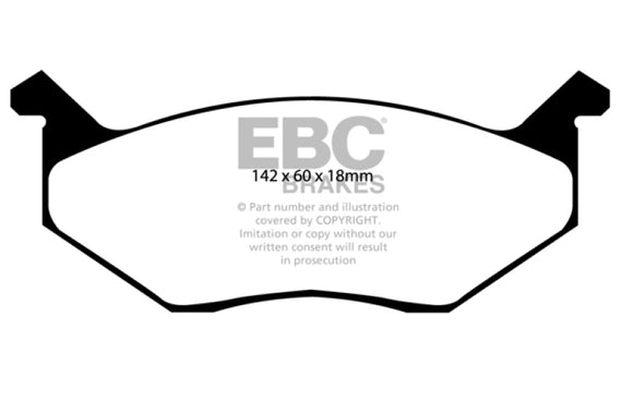 EBC Yellow Stuff Front Brake Pads for 80-83 Chrysler Cordoba 3.7L - DP4678R DP4678R