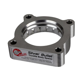 aFe 07-12 Dodge 1500 / 07-12 Dodge Dakota V6 3.7L Silver Bullet Throttle Body Spacer - Silver 46-32010