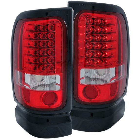 Anzo USA LED Taillights Red/Clear for Dodge Ram 1500/2500/3500/Sport 1994-2001 311052