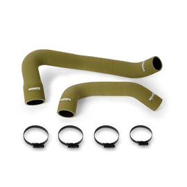 Mishimoto 97-06 Jeep Wrangler 6cyl Silicone Hose Kit Olive Drab MMHOSE-WR6-97OD