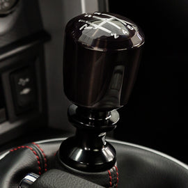 Raceseng Ashiko Big Bore Shift Knob (Gate 1 Engraving) Hyundai Veloster Adapter - Smoke Translucent 08312ST-08011-0811011