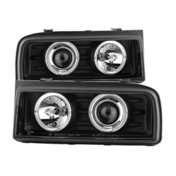 Spyder Volkswagen Corrado 90-94 Projector Headlights LED Halo Black High H1 Low H1 PRO-YD-VCOR90-BK 5012074