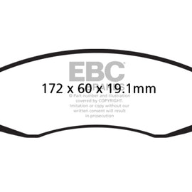 EBC 03-04 Dodge Dakota 2WD 3.7 Greenstuff Front Brake Pads DP61647