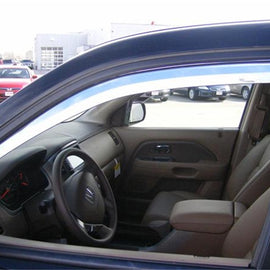 Putco 03-08 Honda Pilot (Front Only) Element Chrome Window Visors 480401
