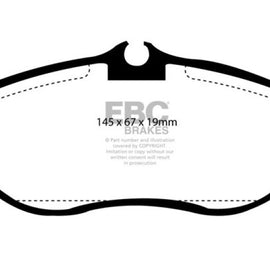 EBC 99-03 Land Rover Discovery (Series 2) 4.0 Yellowstuff Front Brake Pads DP41037R