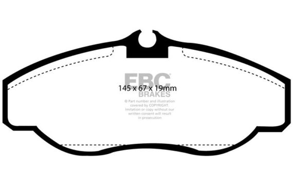 EBC 99-03 Land Rover Discovery (Series 2) 4.0 Yellowstuff Front Brake Pads DP41037R