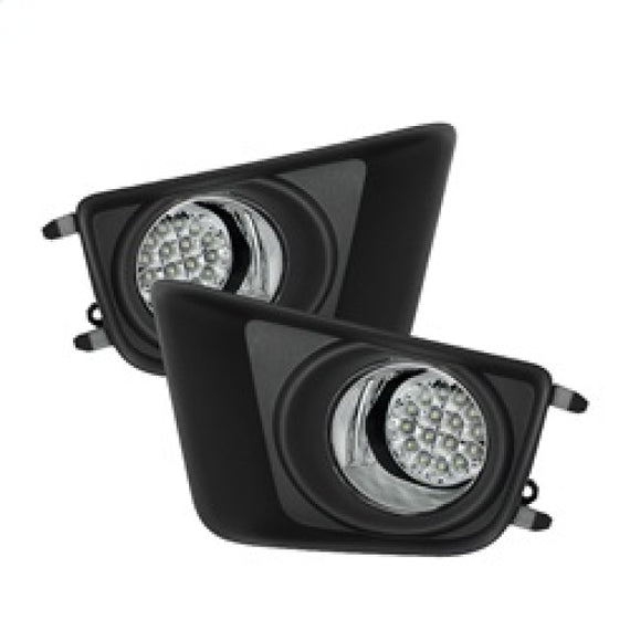 Spyder Auto LED Black Clear Fog Lights Fits 2012-2015 Toyota Tacoma - 5075154 5075154