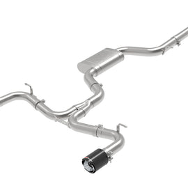 aFe MACH Force-Xp 3 IN to 2-1/2 IN Stainless Steel Cat-Back Exhaust Carbon Volkswagen GTI 15-17 49-36418-C