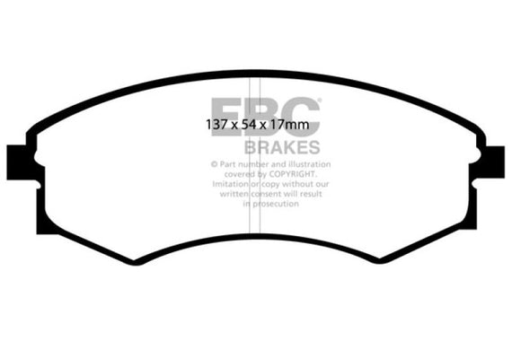 EBC 92-95 Hyundai Elantra 1.6 Redstuff Front Brake Pads DP31358C