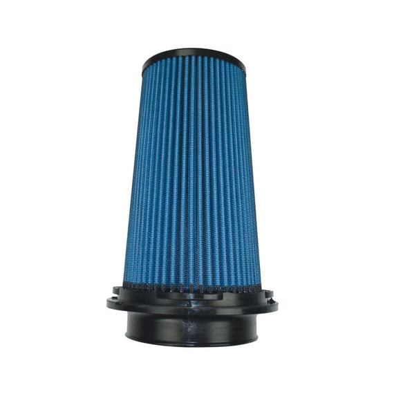 Injen NanoWeb Dry Air Filter- 4in Flange ID 6in Twist Lock Base 8.8in Media Height 4in Top X-1110-BB