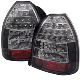 Spyder Honda Civic 96-00 3DR LED Tail Lights Black ALT-YD-HC96-3D-LED-BK 5004925