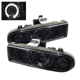 Spyder Chevy S10 98-04 Projector Headlights LED Halo Smke - Low H1 PRO-YD-CS1098-SMC 5009562