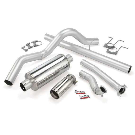 Banks Power 94-97 Ford 7.3L CCLB Monster Exhaust System - SS Single Exhaust w/ Chrome Tip 46299