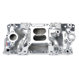 Edelbrock Polished S/B Chevy RPM Air-Gap Manifold 75011