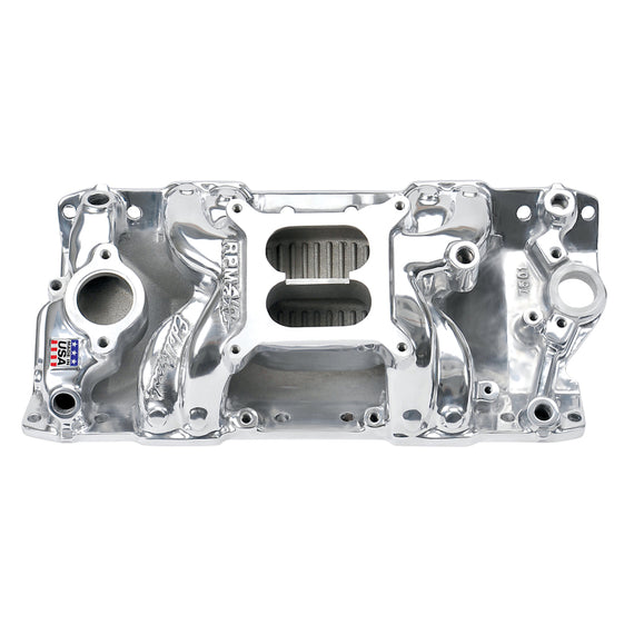 Edelbrock Polished S/B Chevy RPM Air-Gap Manifold 75011
