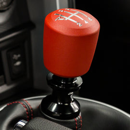 Raceseng Ashiko Shift Knob (Gate 1 Engraving) VW / Audi Adapter - Red Texture 08311RTE-08011-081202