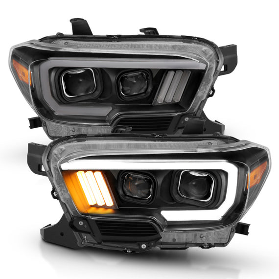 Anzo 111379 Plank Style Projector Headlights for 2016-2019 Tacoma Limited TRD 111379
