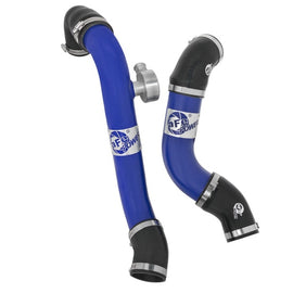 aFe Bladerunner Intercoolers Tube - Blue Hot/Cold Side 15-16 Ford Mustang EcoBoost L4-2.3L (t) 46-20254-L