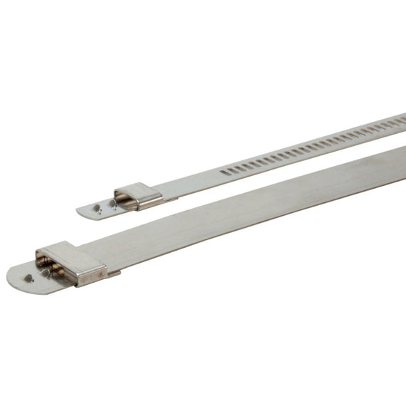 DEI Stainless Steel Positive Locking Tie 1/2in (12mm) x 9in - 8 per pack 10211