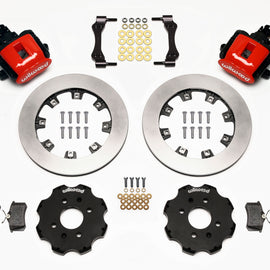Wilwood Combination Parking Brake Rear Kit 12.19in Red Civic / Integra Disc 2.39 Hub Offset 140-10207-R