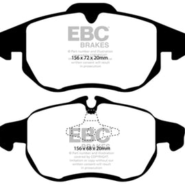 EBC 03 Saab 9-3 2.0 Turbo (Arc) Greenstuff Front Brake Pads DP21414