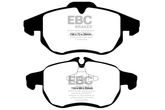 EBC 03 Saab 9-3 2.0 Turbo (Arc) Greenstuff Front Brake Pads DP21414