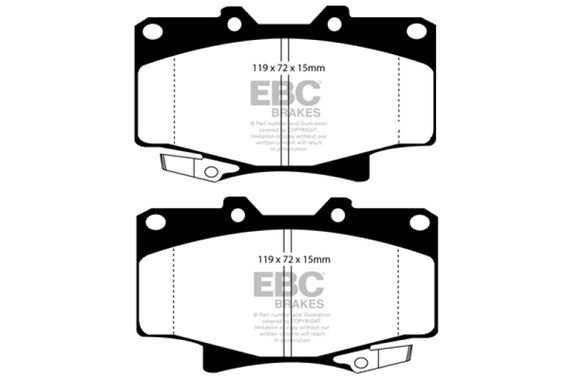 EBC DP6992 GREENSTUFF STREET ORGANIC BRAKE PADS - FRONT DP6992