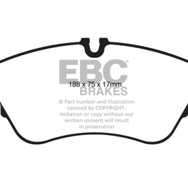 EBC 11 Audi A6 2.0 Turbo Greenstuff Front Brake Pads DP22022