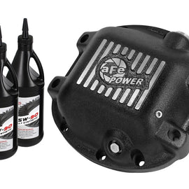 aFe Power Differential Cover Machined Fins 97-15 Jeep Dana 30 w/ 75W-90 Gear Oil 2 QT 46-70192-WL