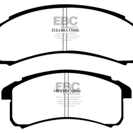 EBC 94-99 Buick Le Sabre (FWD) 3.8 Yellowstuff Front Brake Pads DP41142R