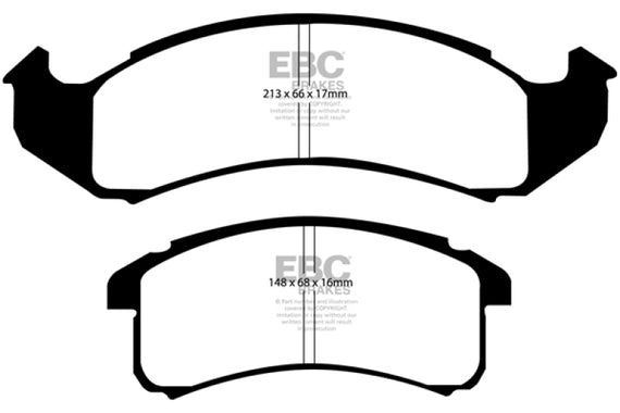 EBC 94-99 Buick Le Sabre (FWD) 3.8 Ultimax2 Front Brake Pads UD623