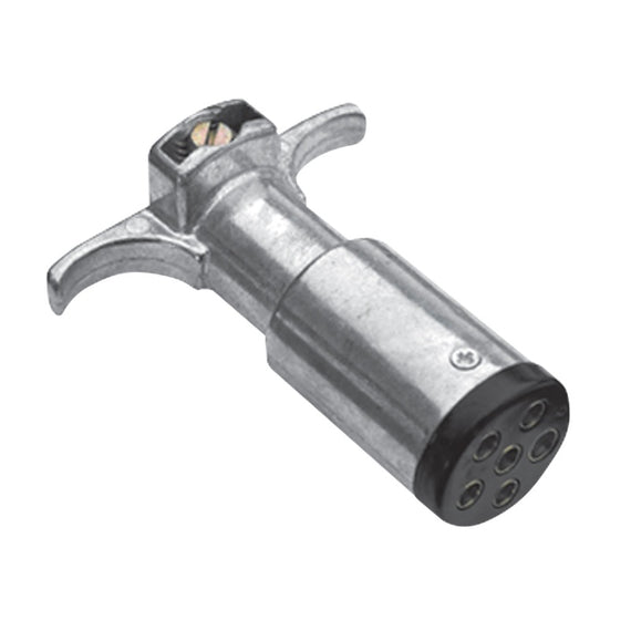 Westin Premier 6-Way Round Metal Trailer Side Connector - Black 65-75037
