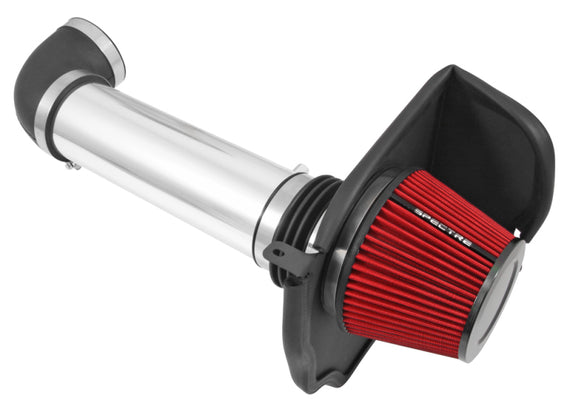 Spectre 11-17 Dodge Challenger/Charger 5.7L V8 Air Intake Kit - Polished w/Red Filter 9036