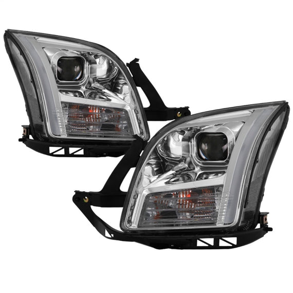 xTune 06-09 Ford Fusion Light Bar DRL Projector Headlights - Chrome (PRO-JH-FFU06-LB-C) 9042126