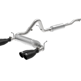aFe Vulcan Series 2.5in 304SS Cat-Back Exhaust 07-18 Jeep Wrangler (JK) V6-3.6/3.8L w/ Black Tips 49-38087-B