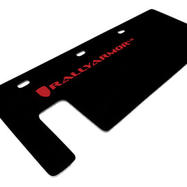 Rally Armor 15-24 Polaris Slingshot Rear Swingarm Black UR Mud Flap w/Red Logo (MOQ 200 PCS) MF35-UR-BLK/RD