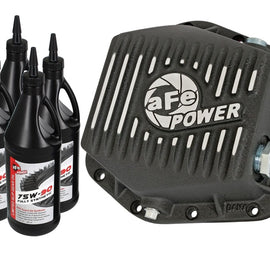 aFe Power Rear Differential Cover (Machined Black) 15-17 GMC Canyon 12 Bolt Axles w/ Gear Oil 46-70302-WL