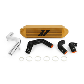 Mishimoto 2013+ Ford Focus ST Gold Intercooler w/ Polished Pipes MMINT-FOST-13KPGD