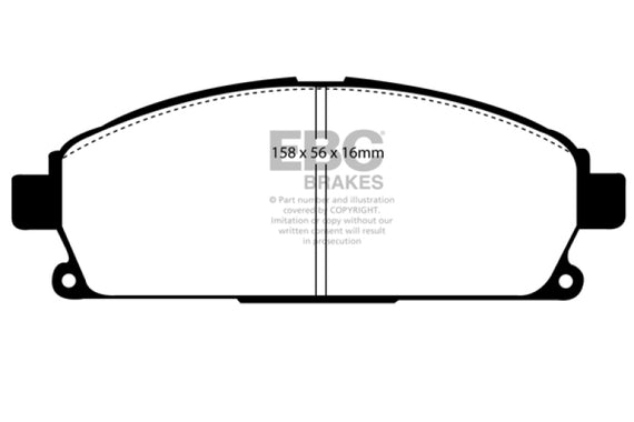 EBC 97-00 Infiniti Q45 4.1 Greenstuff Front Brake Pads DP21247